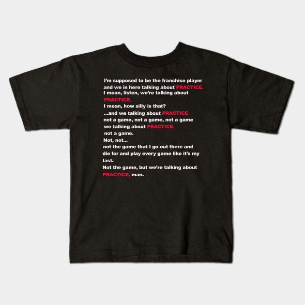 Practice Speech Kids T-Shirt by Philly Drinkers